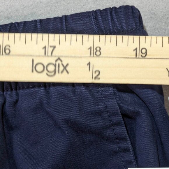 NEW Crown & Ivy Dad Shorts Mens XL Navy Cotton Resort Chino Driving Motion Flex - Picture 7 of 11